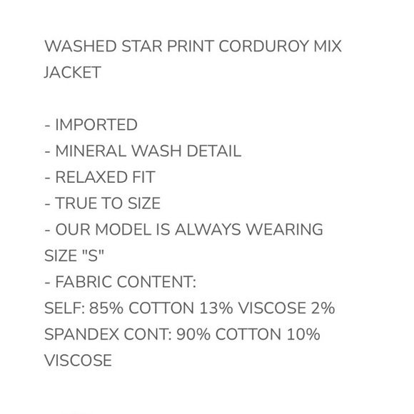 *NEW* Oli & Hali Star Patterned Beige and Cream Utility Jacket - Picture 5 of 5